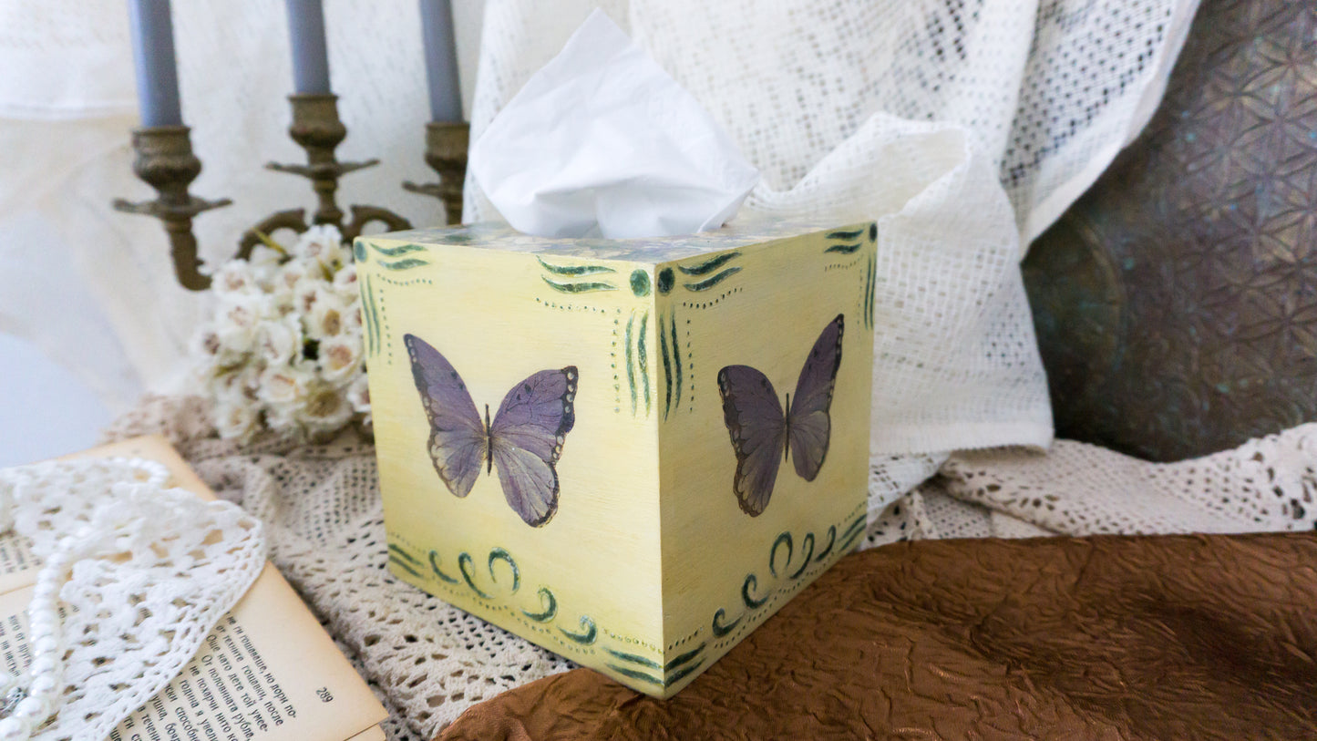 Tissue box 'Purple'