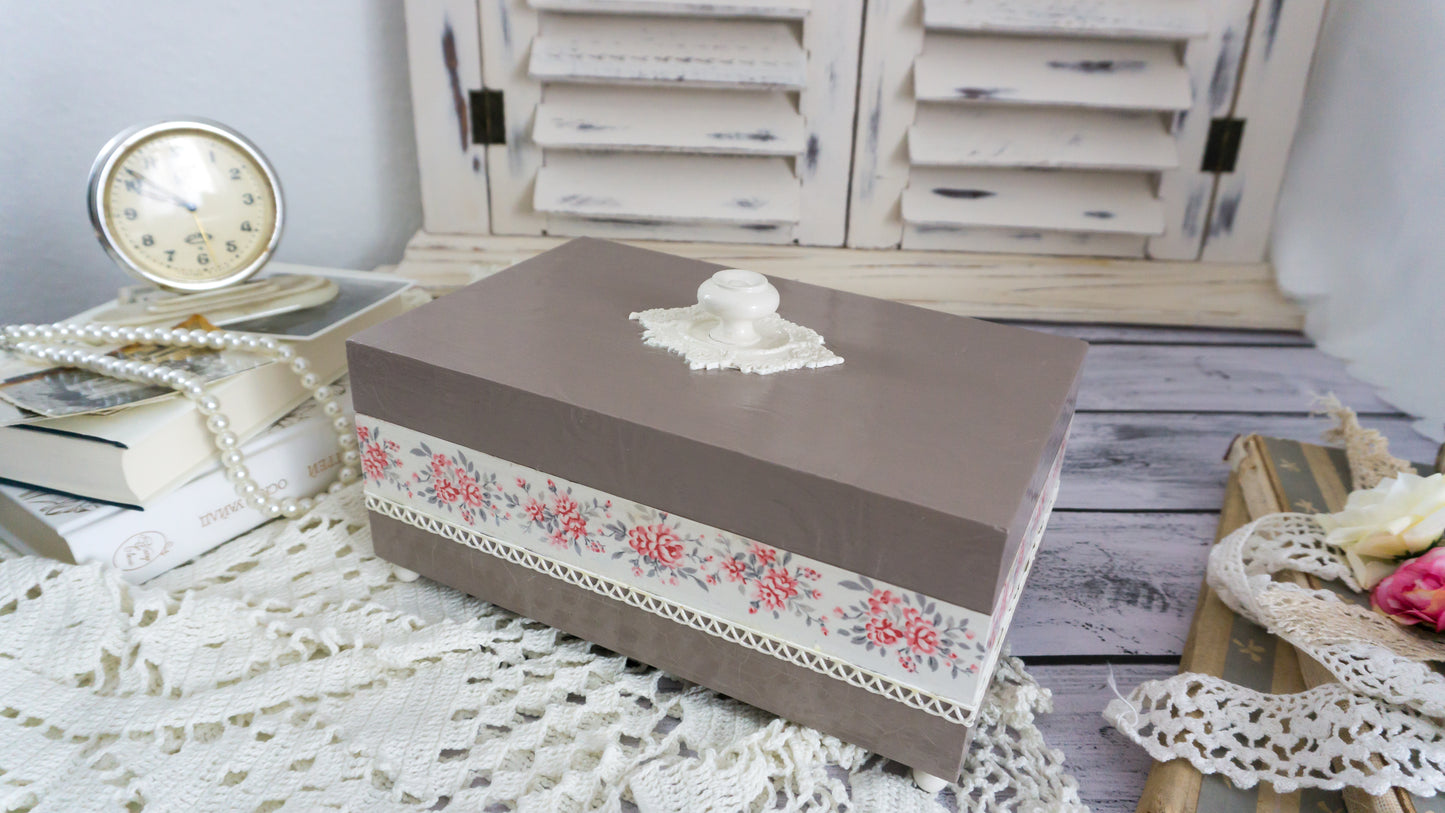 Tea box with 6 compartments 'Amanda'