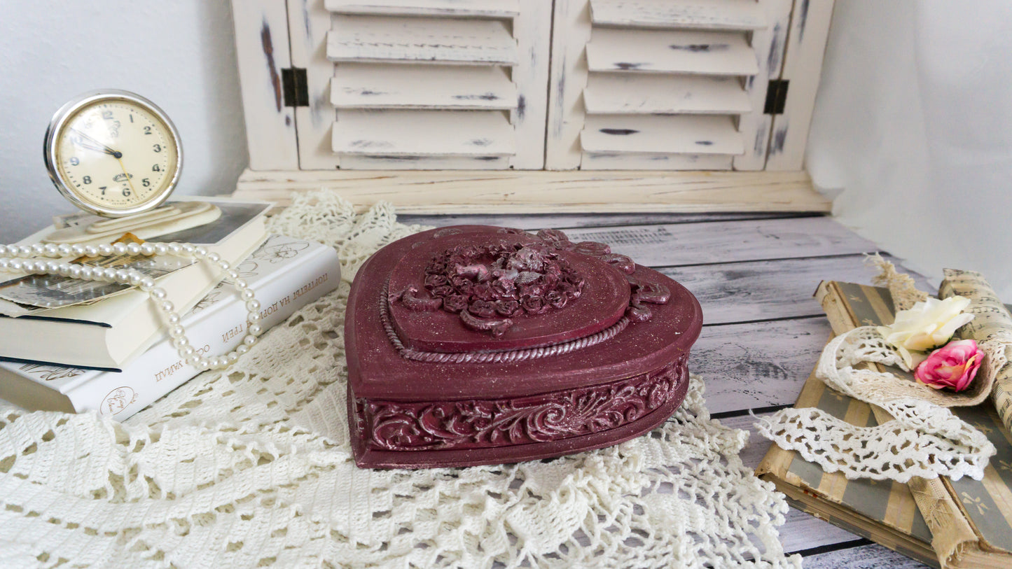 Heart jewellery box 'Rosalind'