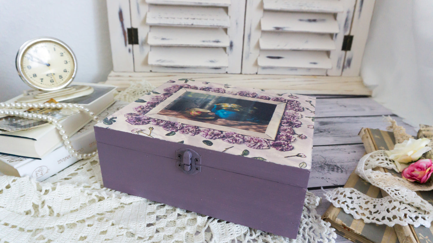 Tea box with 9 compartments 'Jeanne'