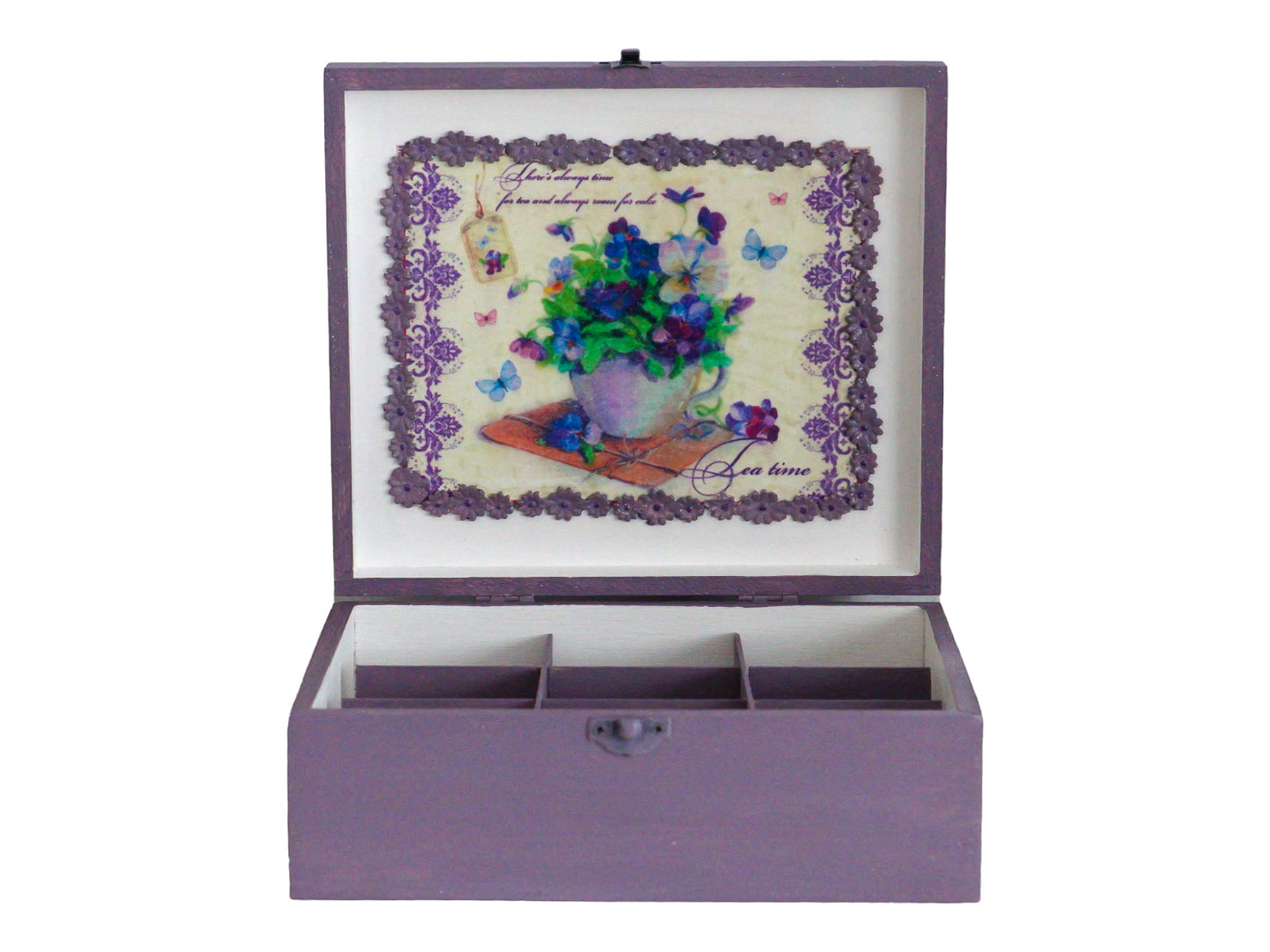 Tea box with 9 compartments 'Jeanne'