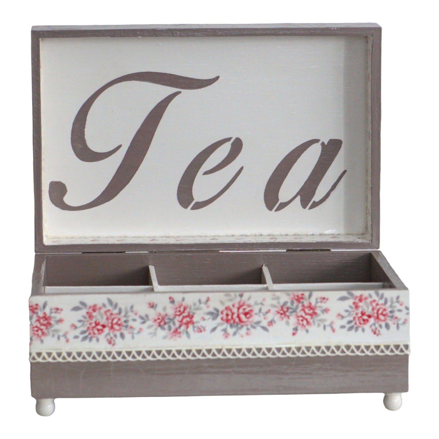 Tea box with 6 compartments 'Amanda'