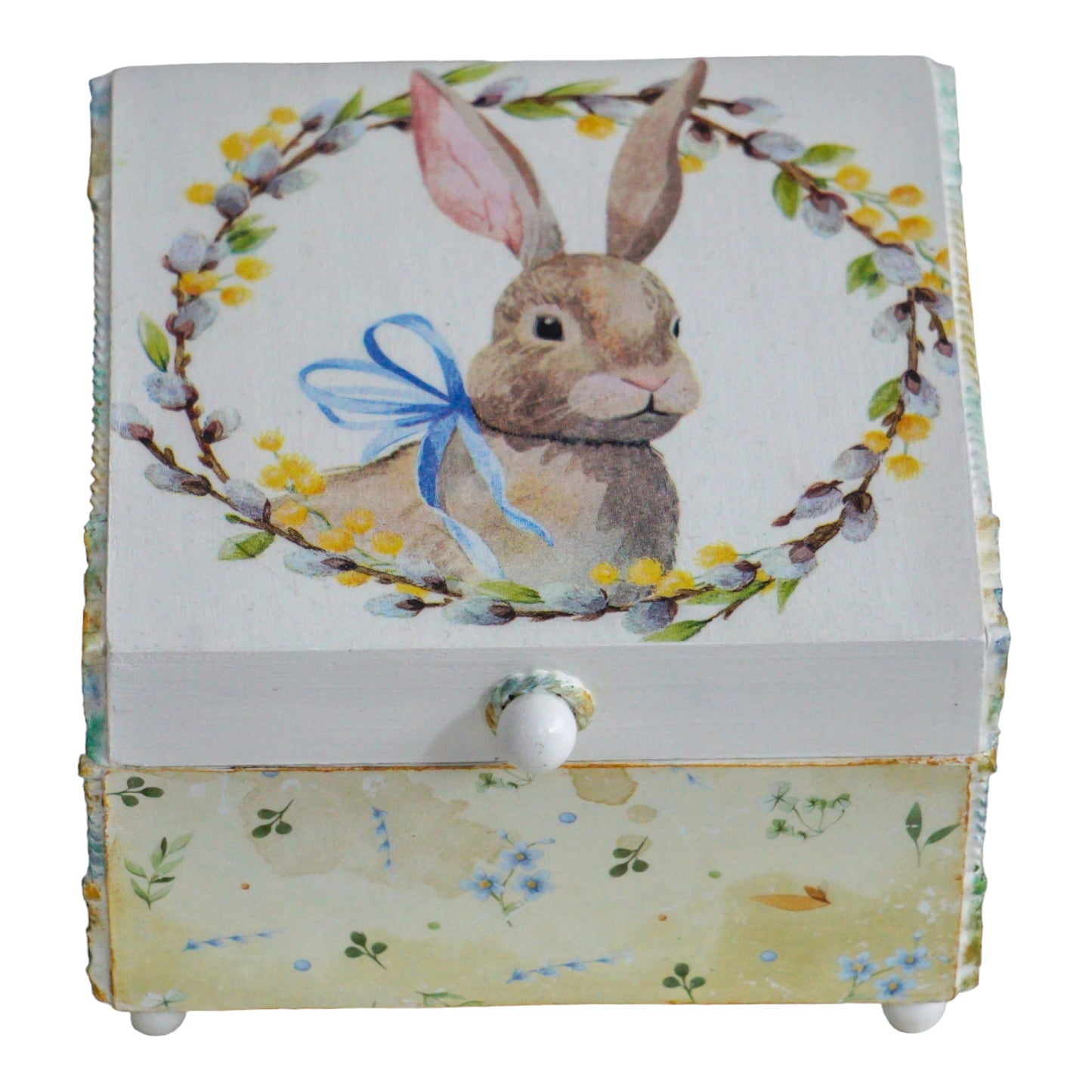 Tea box with 4 compartments 'Bunny'