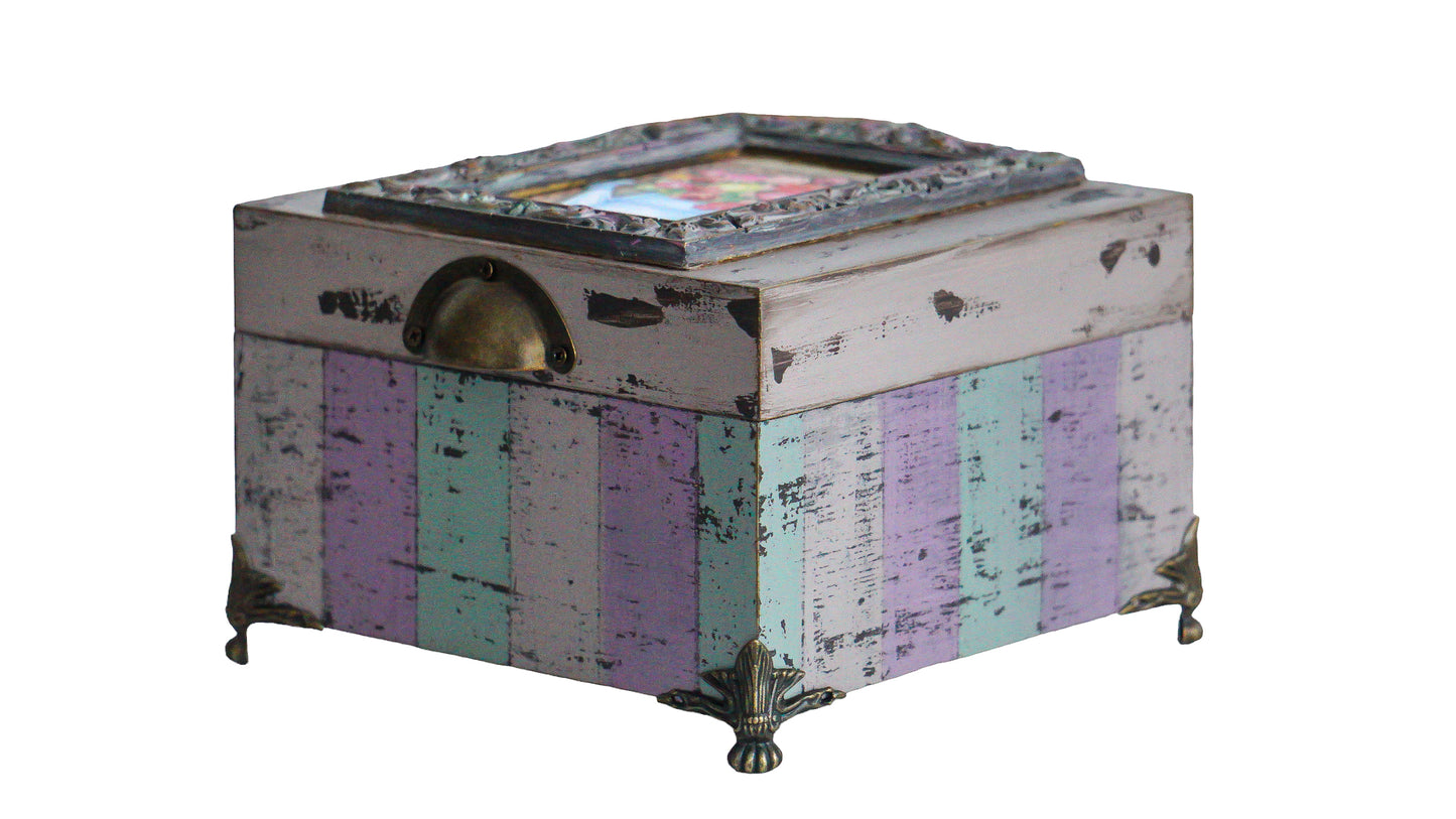 Tea box with 4 compartments 'Aliza'