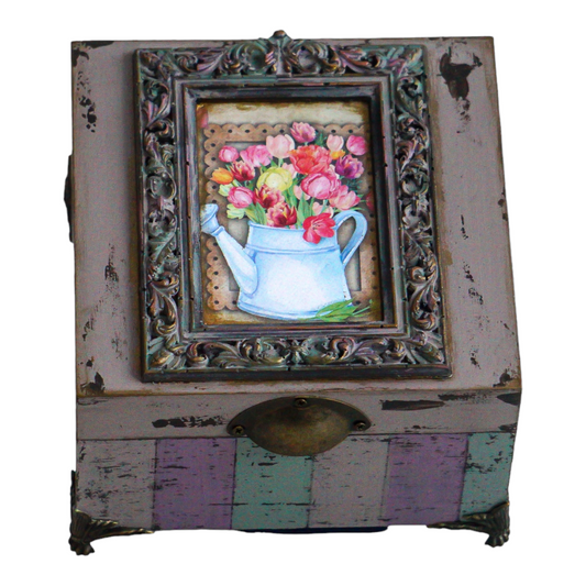 Tea box with 4 compartments 'Aliza'