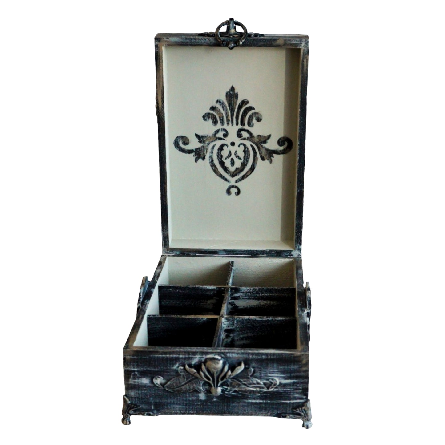 Tea box with 6 compartments 'Esther'