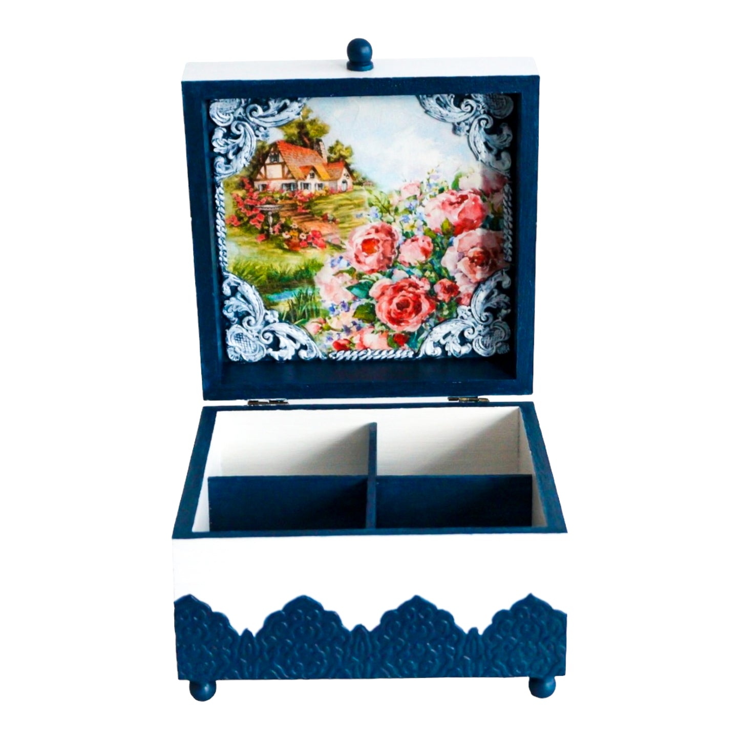 Tea box with 4 compartments 'Maeva'