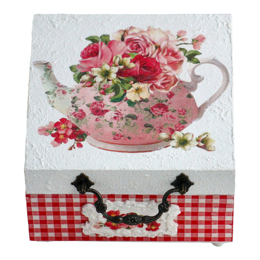 Tea box with 4 compartments 'Abigail'