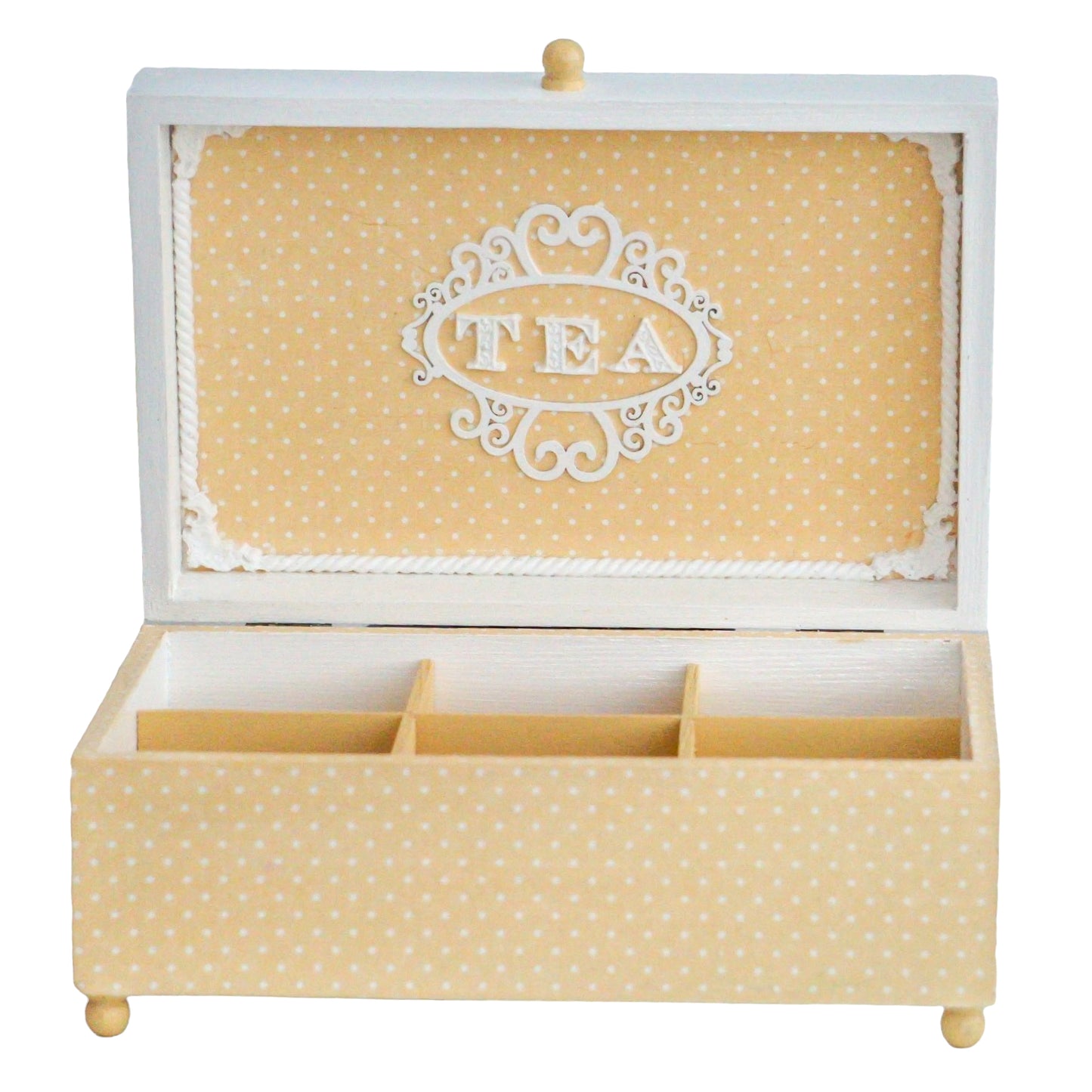 Tea box with 6 compartments 'Sadie'